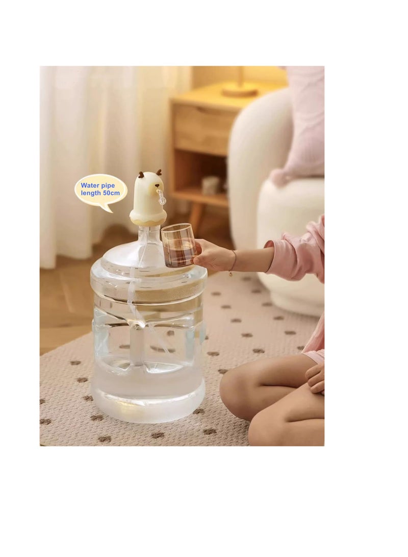 Electric Drinking Portable Water Dispenser, 5 Gallon Water Bottle Pump, Cute Portable Water Bottle Dispenser, Automatic Drinking Water Dispenser Pump, for Camping, Kitchen, Workshop, Garage