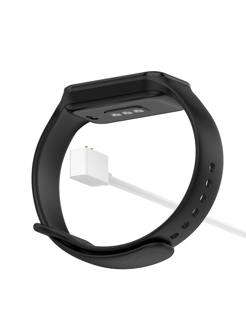 2 Pack Magnetic Charging Cable Compatible with Xiaomi Mi Band 8 and for Redmi Band 2/Watch 3 Lite/Watch 3 Active, 3.3ft USB Charging Cable Stand Dock Smartwatch Accessories (White)