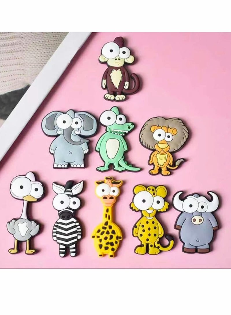 Fridge Refridge Magnets Set, 9 Pcs Cute Fridge Magnets Animals Whiteboard Magnets Set, Funny Office Notice Message for Kids Activity Home Kitchen Decoration Accessories Travel Souvenirs