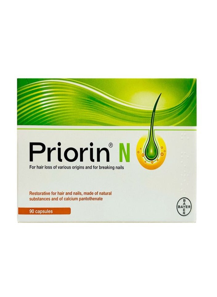 Priorin N Capsules, Hair Loss Supplement, Pack of 90's