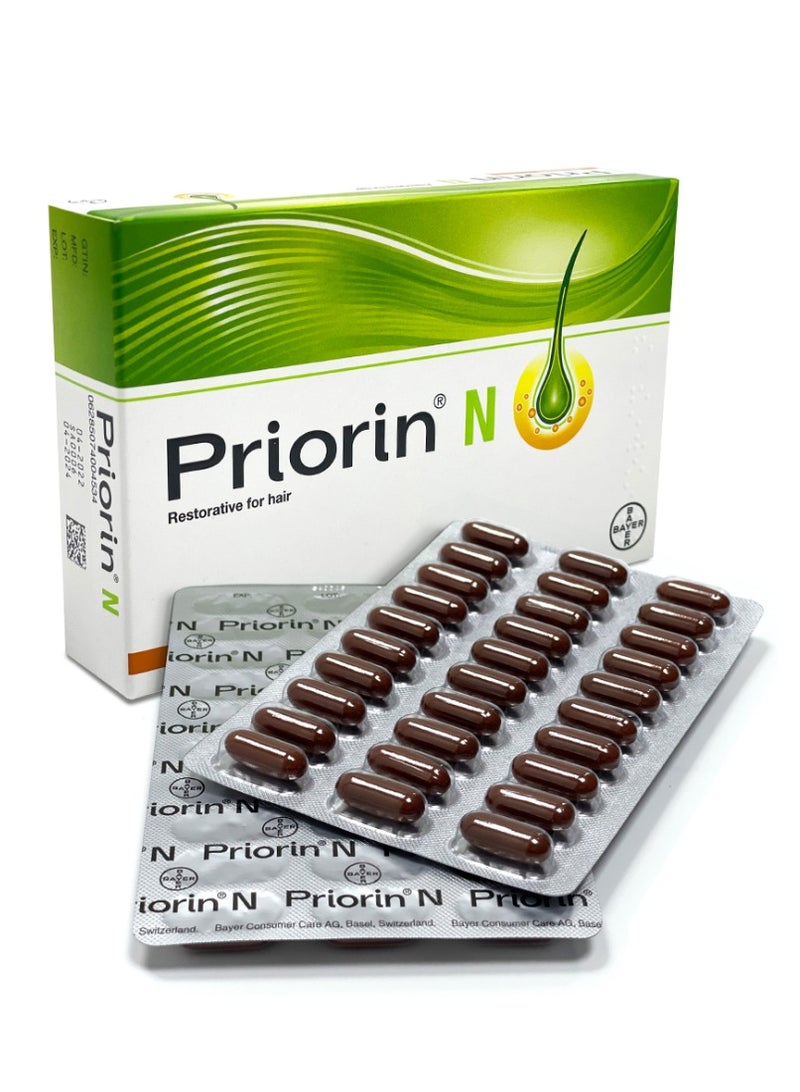 Priorin N Capsules, Hair Loss Supplement, Pack of 90's