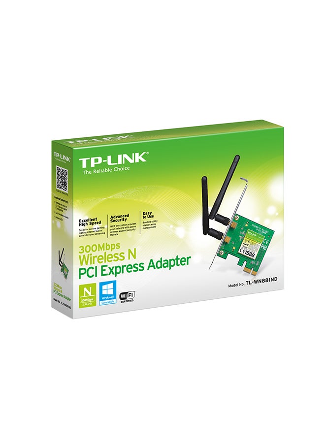 300Mbps Wireless N PCI Express Adapter Black