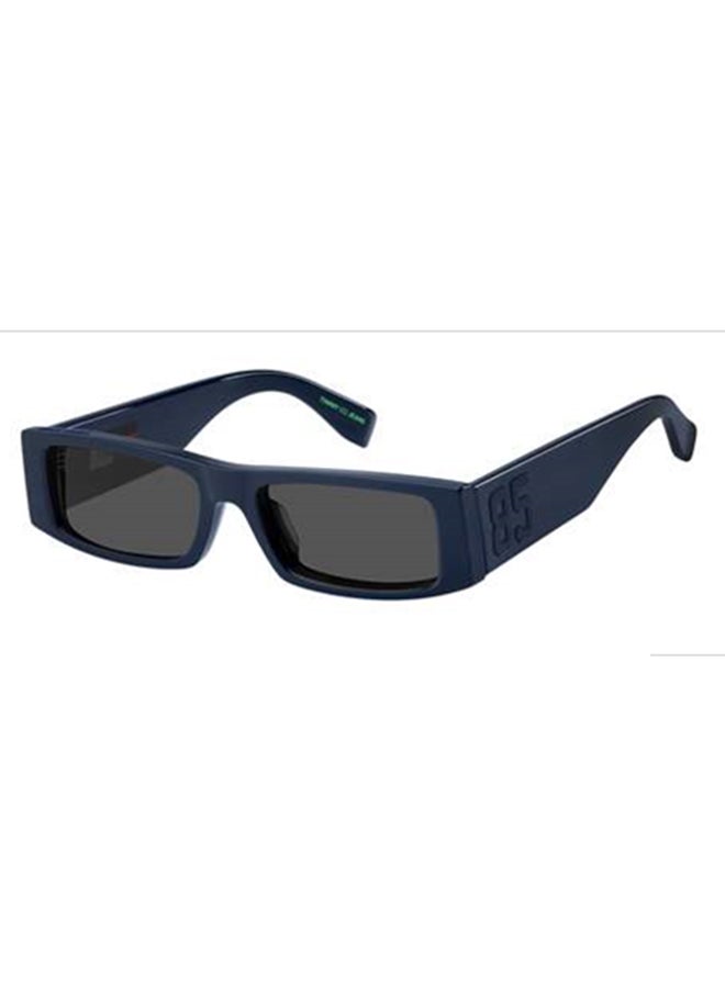 Unisex UV Protection Rectangular Sunglasses - Tj 0092/S Blue 18 - Lens Size: 31.1 Mm