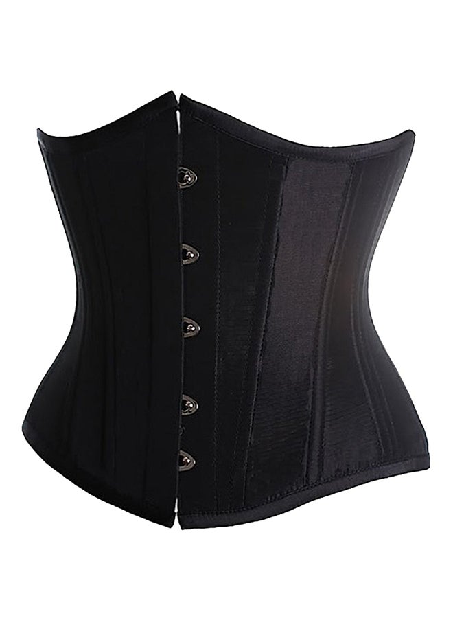 Cotton Blend Classic Corset Black