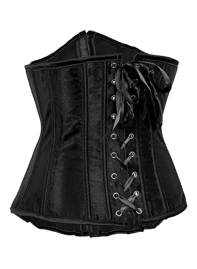 Cotton Blend Classic Corset Black