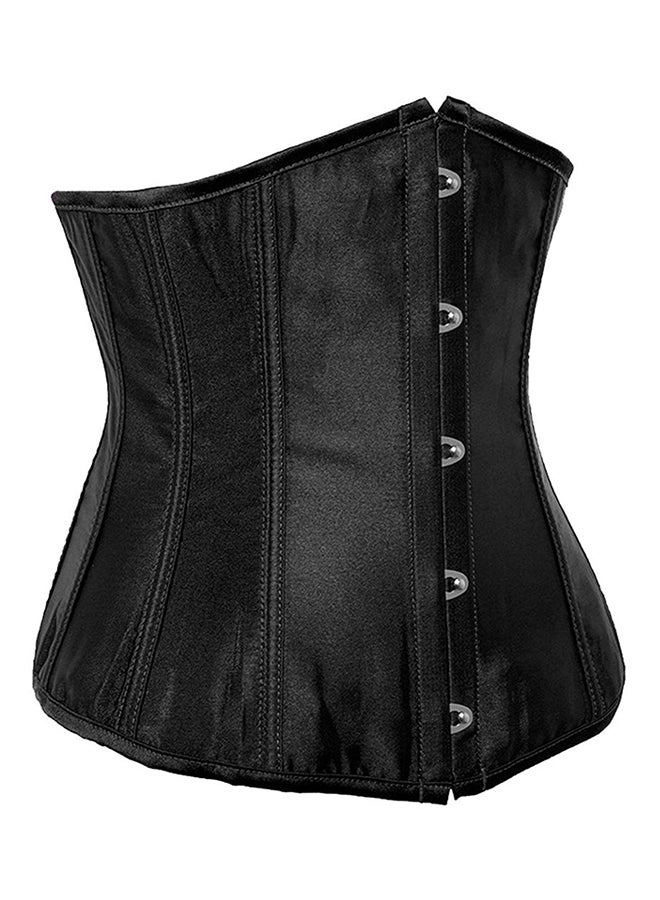 Cotton Blend Classic Corset Black