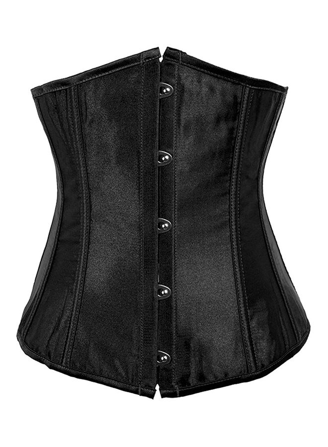 Cotton Blend Classic Corset Black