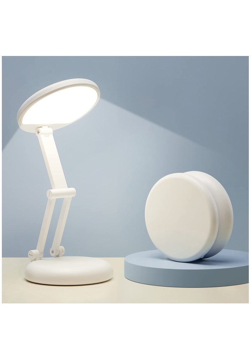 Battery Operated Lamp Small Desk Lamp Foldable & Portable Light,8 Brightness Rechargeable Lamp Wireless Lamp Mini Lamp,Dimmable Battery Powered Lamp Cute Desk Lamp,Battery Operated Lamp Portable Light