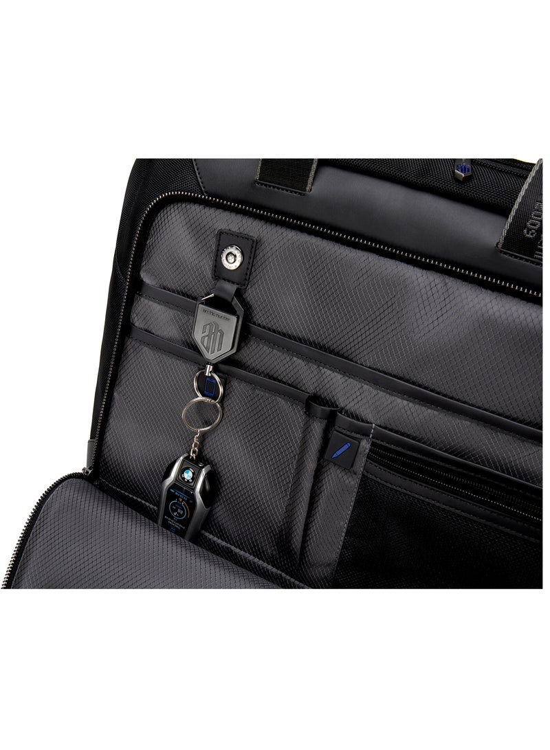 Shoulder Laptop Bag Anti Theft 15.6 Inch Laptop Compartmented Messenger Bag with Adjustable Shoulder Strap for Men and Women GW0004 Black