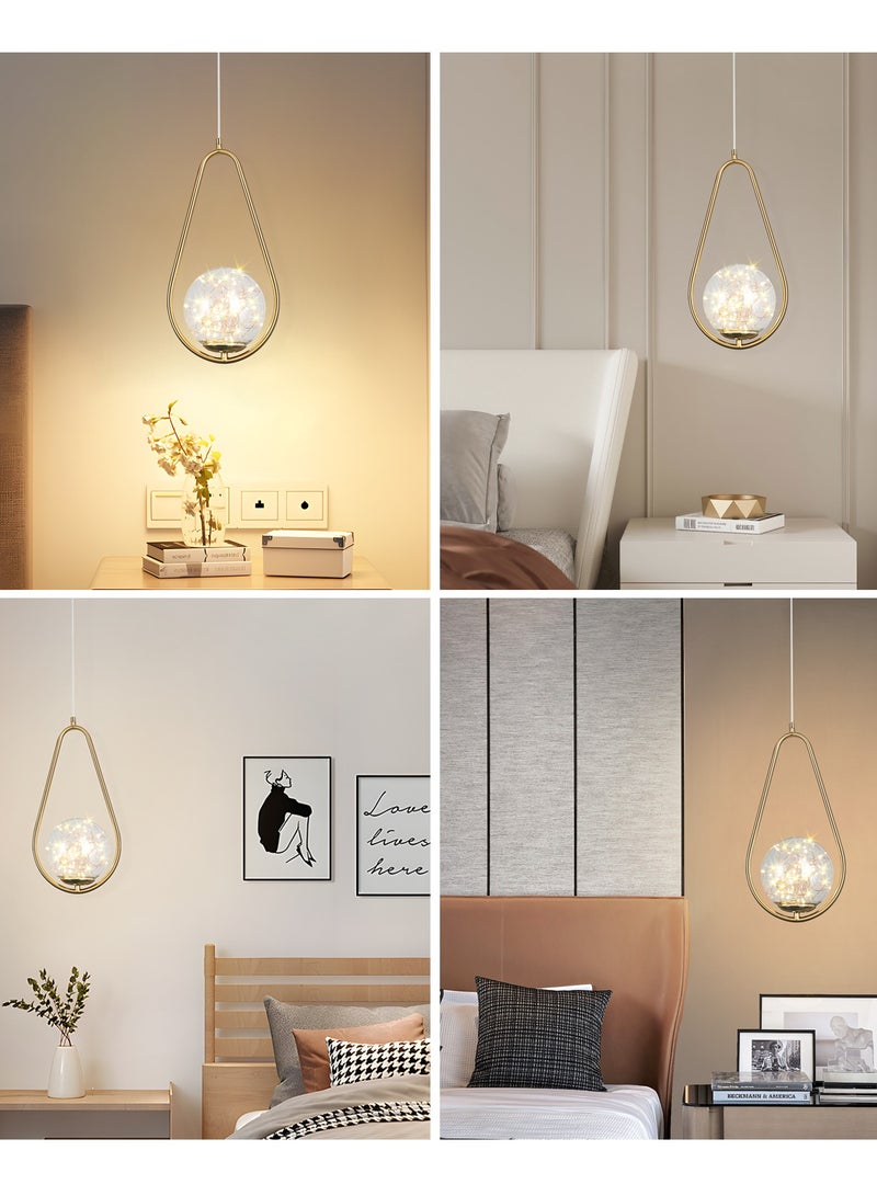 Modern LED Pendant Light, Adjustable Height Pendant Lamp Modern Hanging Light Fixture,Gypsophila Hanging Lights  For Restaurant Bar Study Living Room Bedroom 6W