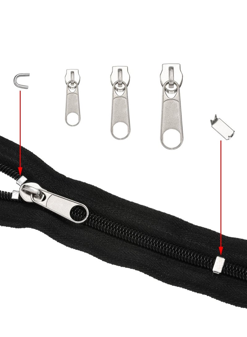 Zipper Replacement Zipper Repair Kit,85 Pcs Pull Rescue Kit with ZipperInstall Pliers Tool and Zipper Extension Pulls for Clothing,Bags,Jackets, Tents,Luggage,Backpacks,Sleeping Bag