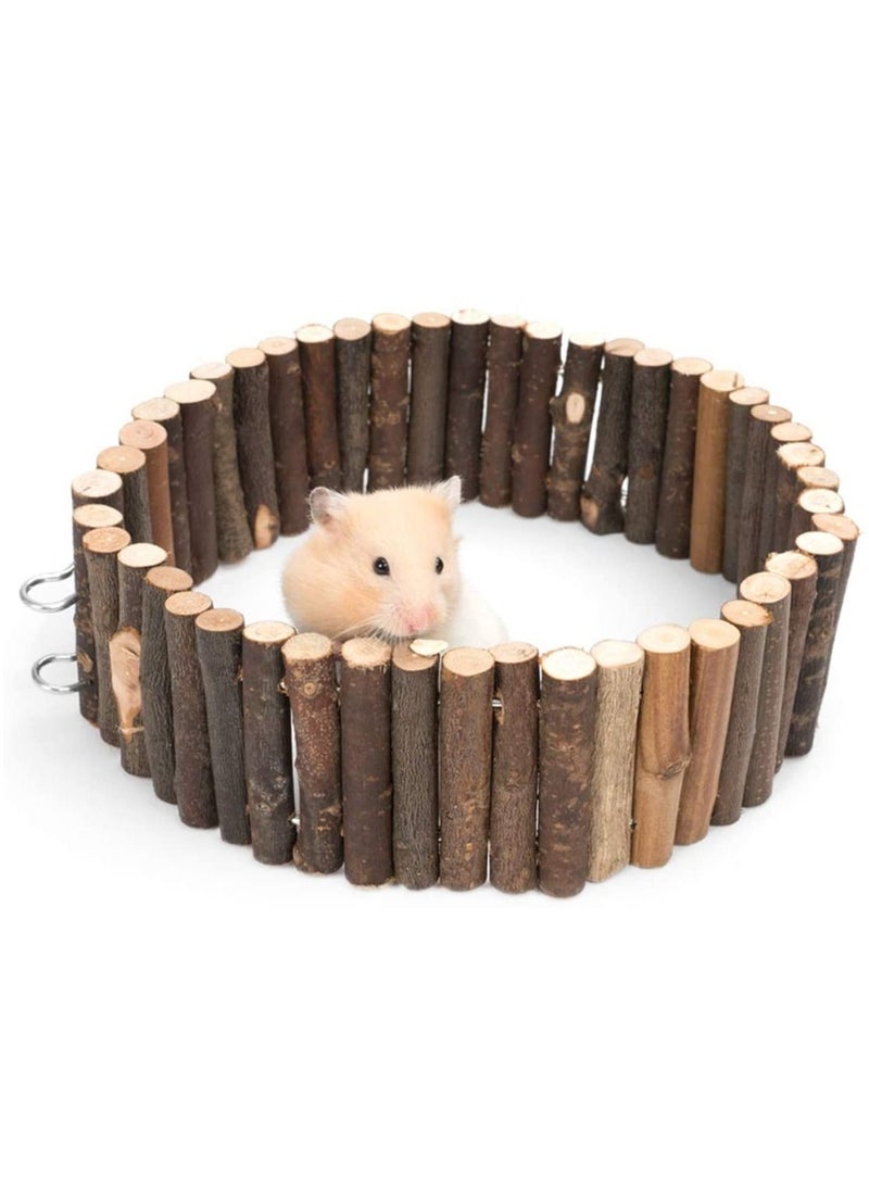 Animal Slide Animal Ladder Hamster Swing Toy Soft Ladder Toy Hamster Suspension Bridge Toy Long Climbing Wooden Ladder for Hamsters Mice Mouse And Other Small Animals