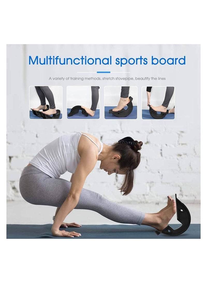 Foot Rocker Calf Stretcher for Achilles Tendinitis Heel Feet Shin Splint Plantar Fasciitis Pain Relief Stretches Strained Leg Muscle Ankle Wedge Stretch Improves Flexibility