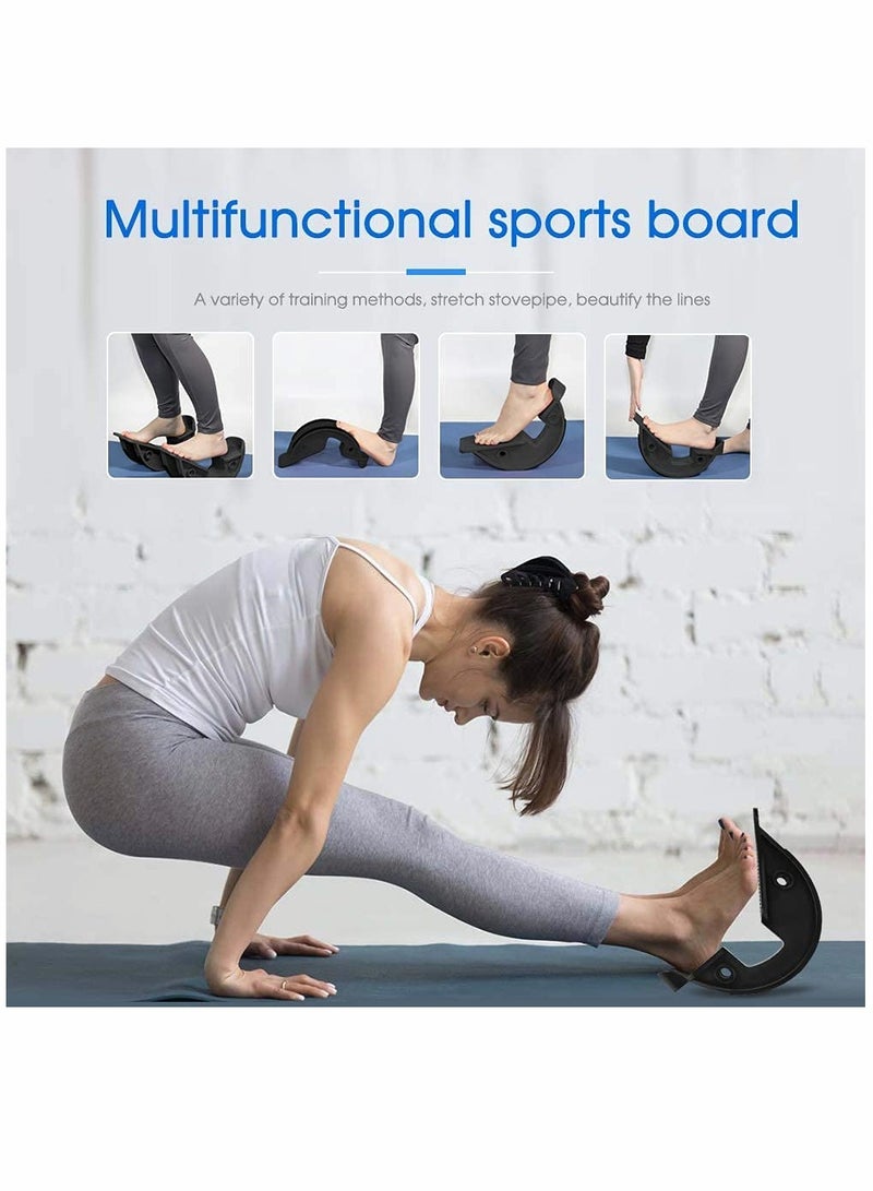 Foot Rocker Calf Stretcher for Achilles Tendinitis, Heel, Feet, Shin Splint, Plantar Fasciitis Pain Relief - Stretches Strained Leg Muscle Ankle Wedge Stretch Improves Flexibility