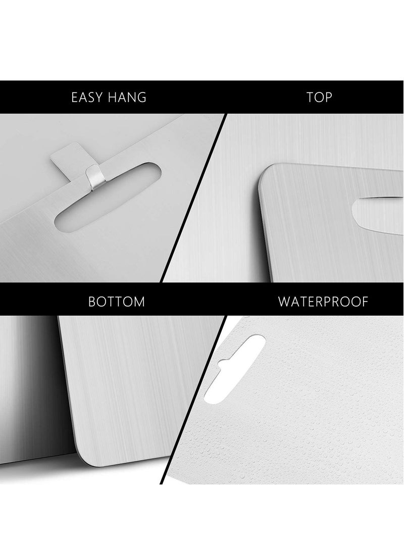 Cutting Board Chopping Board Cutting Block Mincing Mat Thick Stainless Steel Heavy Duty Non-Slip