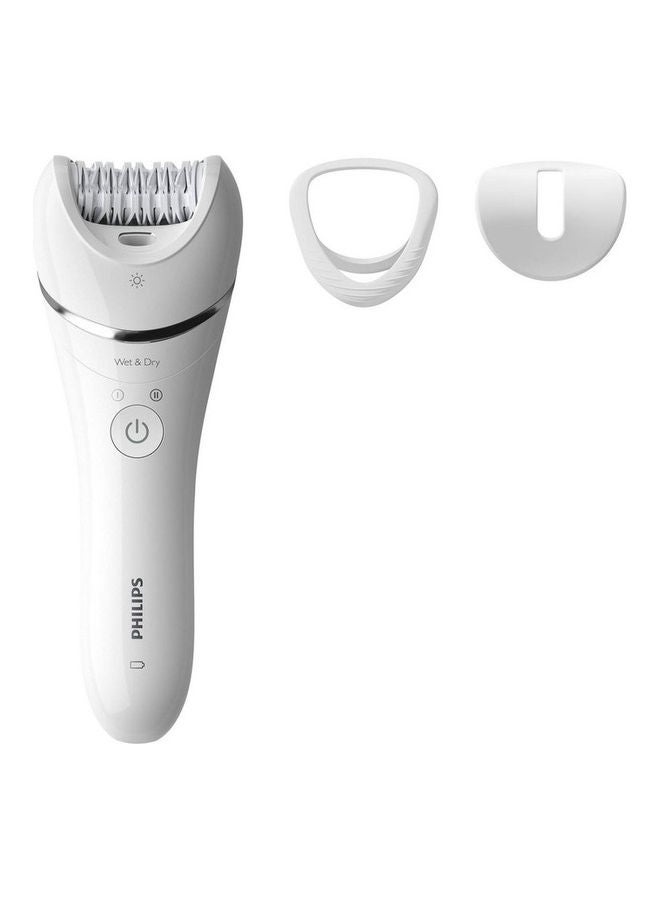 BRE700 Series 8000 Wet and Dry Epilator White/Silver 18x7x7cm