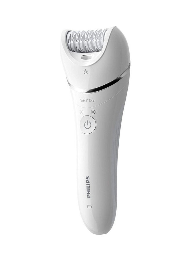 BRE700 Series 8000 Wet and Dry Epilator White/Silver 18x7x7cm