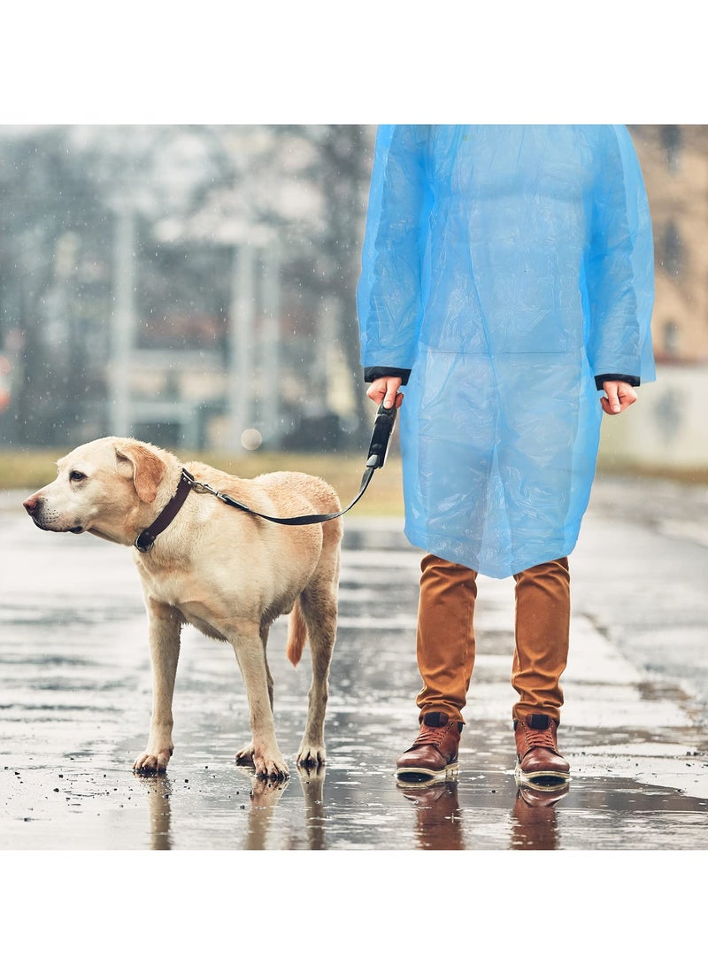 Rain Ponchos for Adults Disposable 36 PCS, 3colors Plastic Raincoats for Men Women, Family Rain Ponchos with Drawstring Hood | Disposable Emergency Ponchos | Perfect for Camping, Hiking  Travel