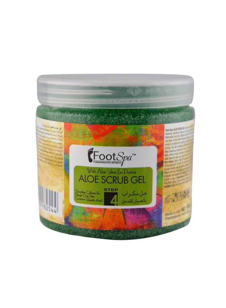 Foot Spa Aloe Scrub Gel Aloe Vera And Pumice 473 Ml