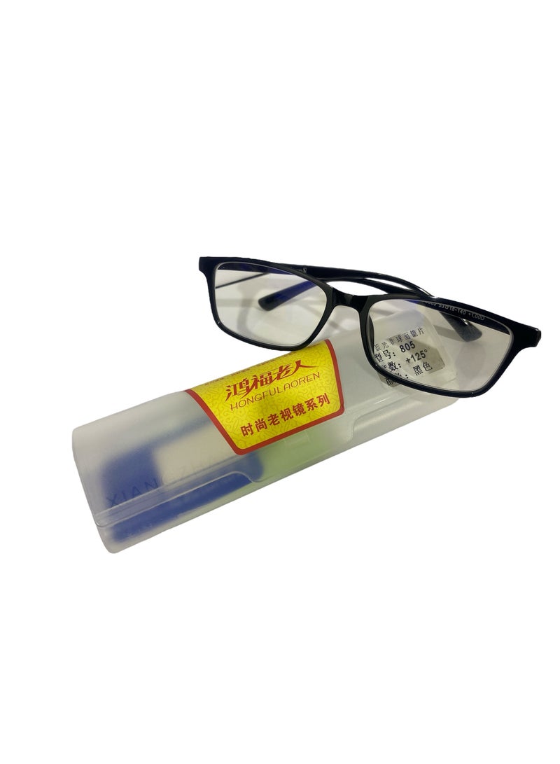 HONGFULAOREN BLUE LIGHT READING GLASSES POWER +1.75 BLACK UNISEX