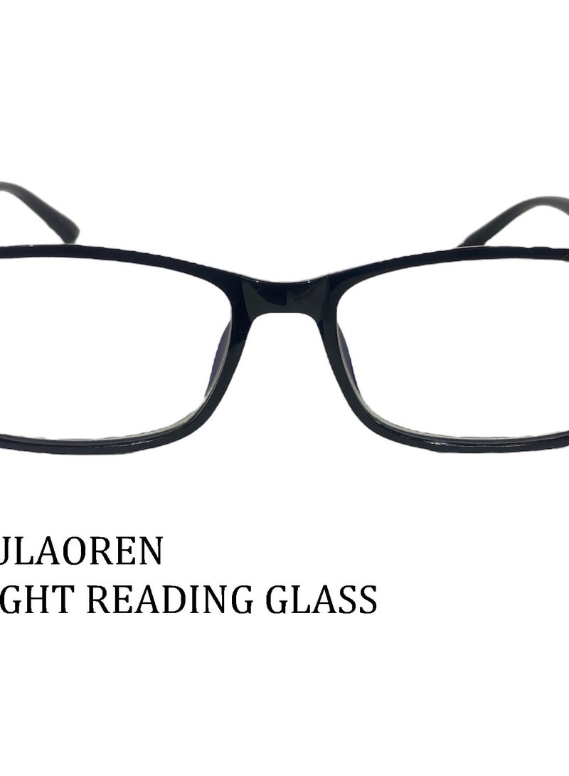 HONGFULAOREN BLUE LIGHT READING GLASSES POWER +1.75 BLACK UNISEX