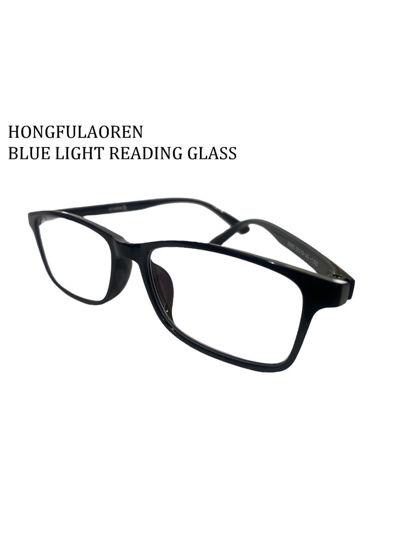 HONGFULAOREN BLUE LIGHT READING GLASSES POWER +1.75 BLACK UNISEX