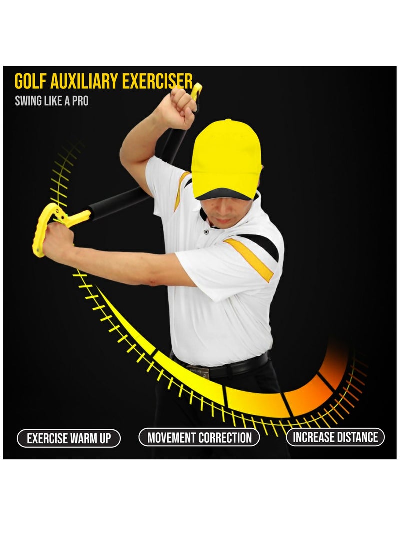 Golf Swing Trainer for Beginners, Improve Swing Mechanics with Golf Swing Training Aid, Optimize Hinge, Forearm Rotation, and Shoulder Turn, Ergonomic Grip Golf Training Aid