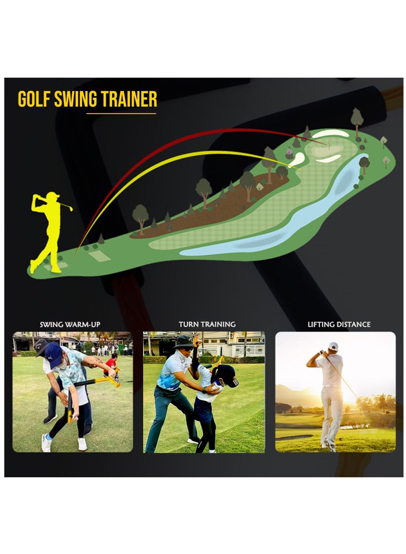 Golf Swing Trainer for Beginners, Improve Swing Mechanics with Golf Swing Training Aid, Optimize Hinge, Forearm Rotation, and Shoulder Turn, Ergonomic Grip Golf Training Aid