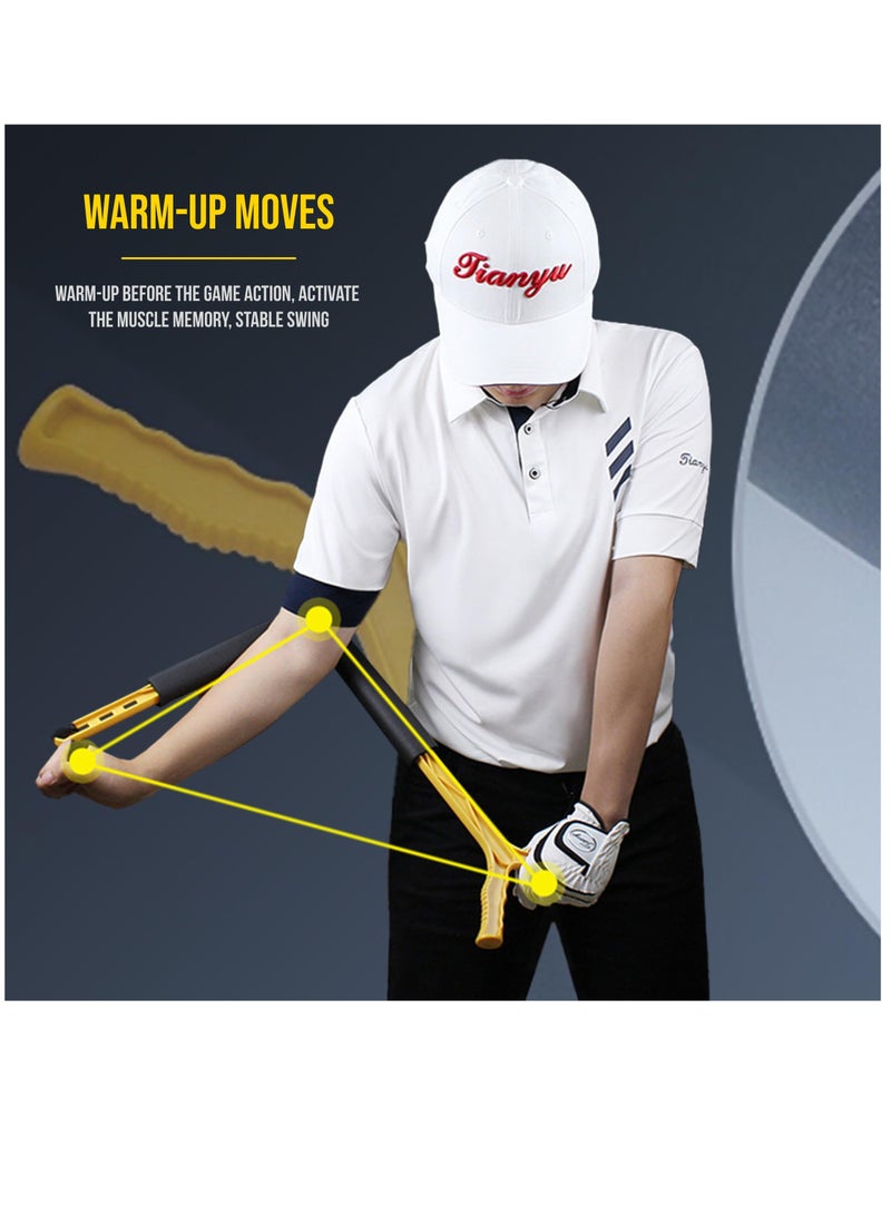 Golf Swing Trainer for Beginners, Improve Swing Mechanics with Golf Swing Training Aid, Optimize Hinge, Forearm Rotation, and Shoulder Turn, Ergonomic Grip Golf Training Aid