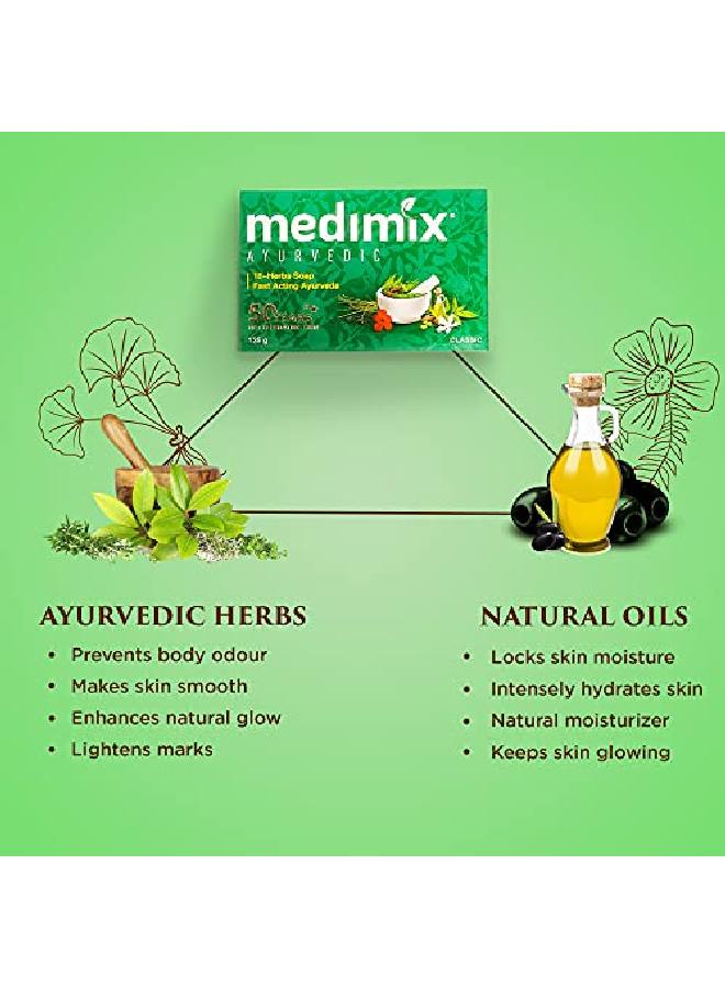 Ayurvedic Classic 18 Herbs Soap 75G (5+1 Offer Pack)