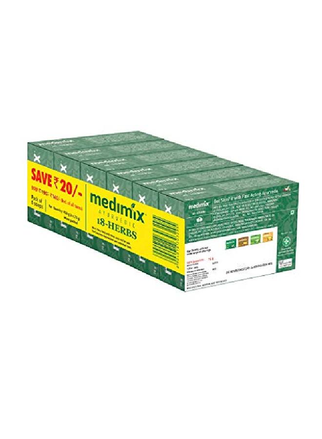 Ayurvedic Classic 18 Herbs Soap 75G (5+1 Offer Pack)