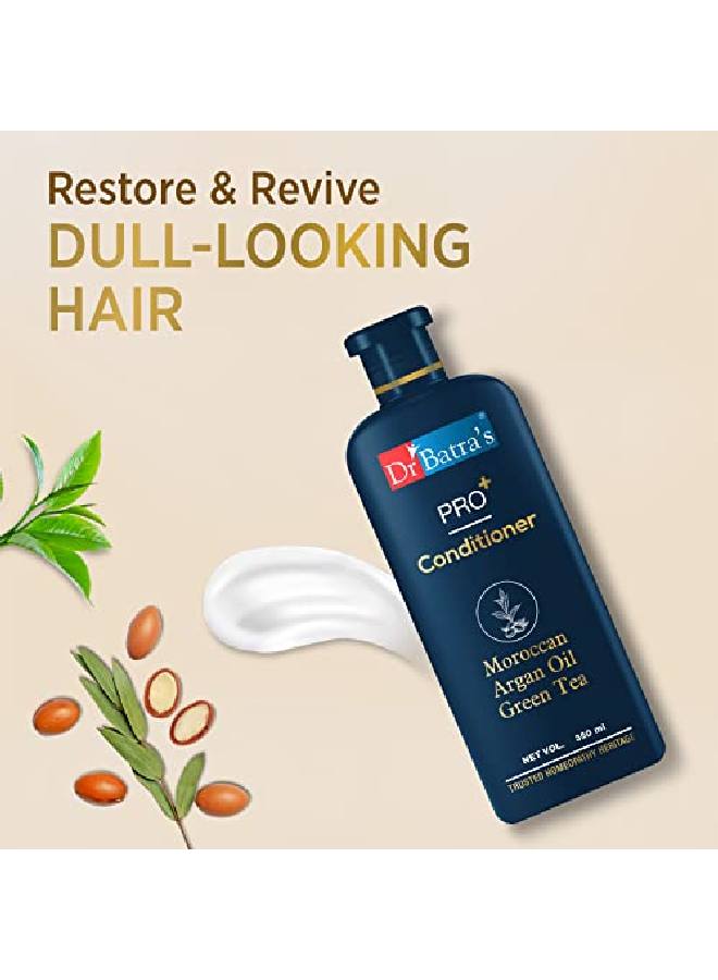 PRO+ Conditioner Restores Shine | Sulphate Paraben Silicone Free (350 ml)