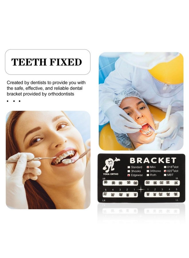 20Pcs Tooth Brace Brackets Orthodontic Brackets Stainless Steel Tooth Brace Holder Accessories For Orthodontic Tooth Brace