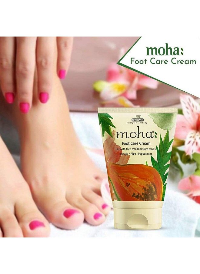 Foot Cream For Rough Dry And Cracked Heel Feet Cream For Heel Repair With Benefits Of Aleovera Papaya & Peppermint (50 Ml X 2)