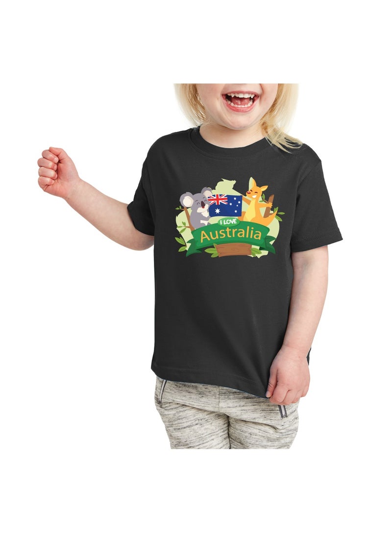 Australia Day Gift Set for Girls - T-Shirt - Cap - Badge and Flag Set - Celebrate Australia Day with this Kids Combo Pack in Style