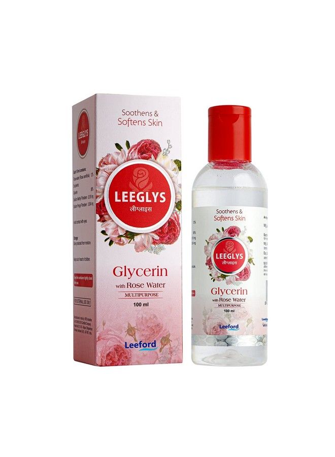 Leeglys Glycerin Rose Water Toner For Face Pack Of 2100Ml Each Enriched With 12% Rose Water And 88% Glycerin ;; For Nourished And Smooth Skin ;; Multipurpose Use