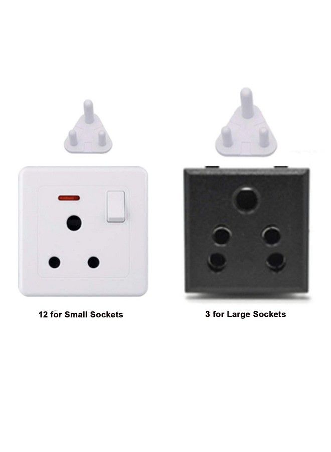 Safe O Kid Socket Guards For Baby Safety White Pack Of 15