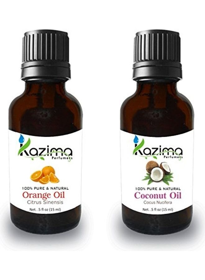 Combo Of Orange Oil And Coconut Oil For Hair Growth 15ml