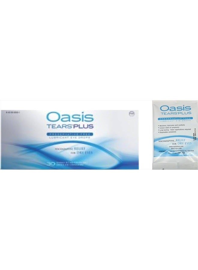 35 Vials Oasis Tears Plus Preservative-Free Lubricant Eye Drops (1 Box of 30 Vials and a 5 Vial Packet)