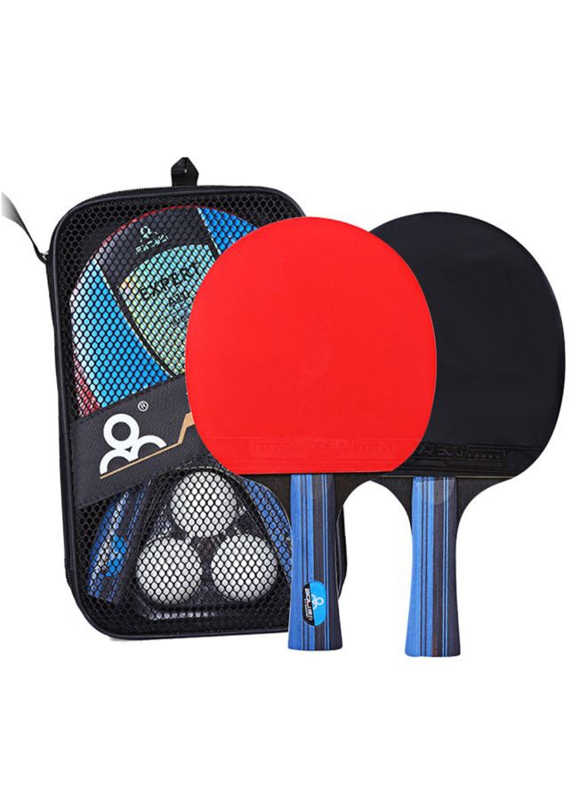 5-Piece Table Tennis Racket And Ball Set With Storage Pouch