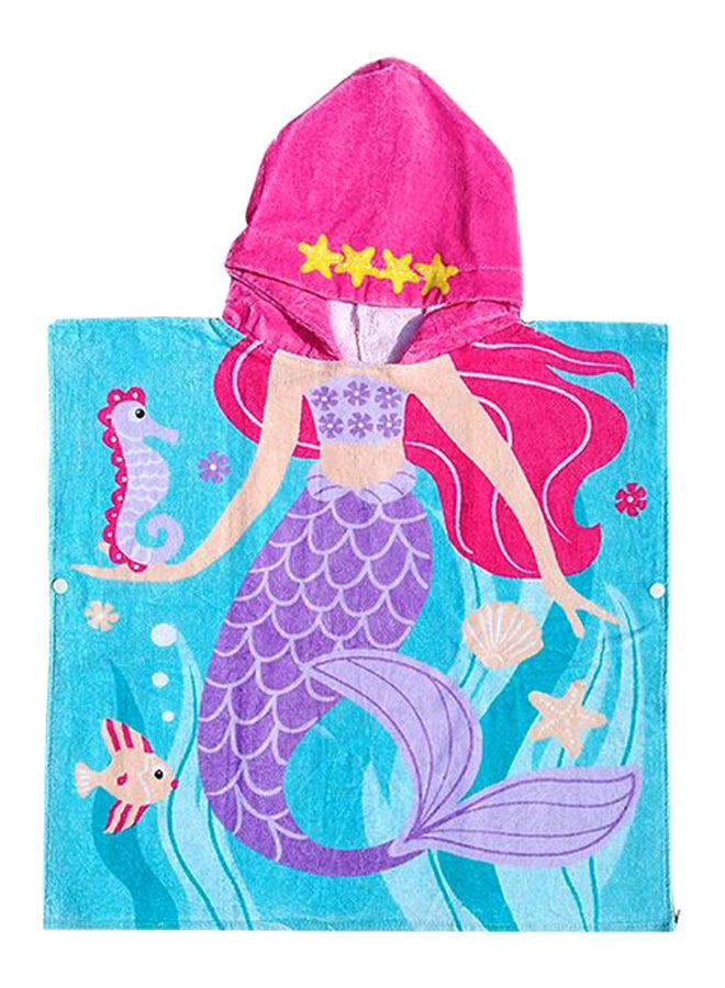 Printed Hooded Pullover Swimming Bath Towel 60cm