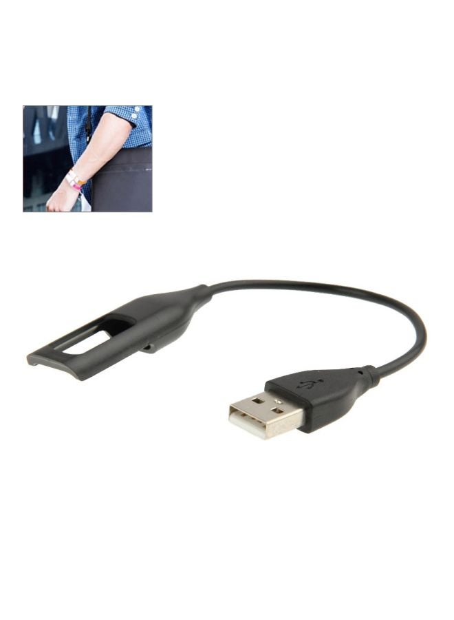 USB Charging Cable For Fitbit Flex 21cm Black/Silver