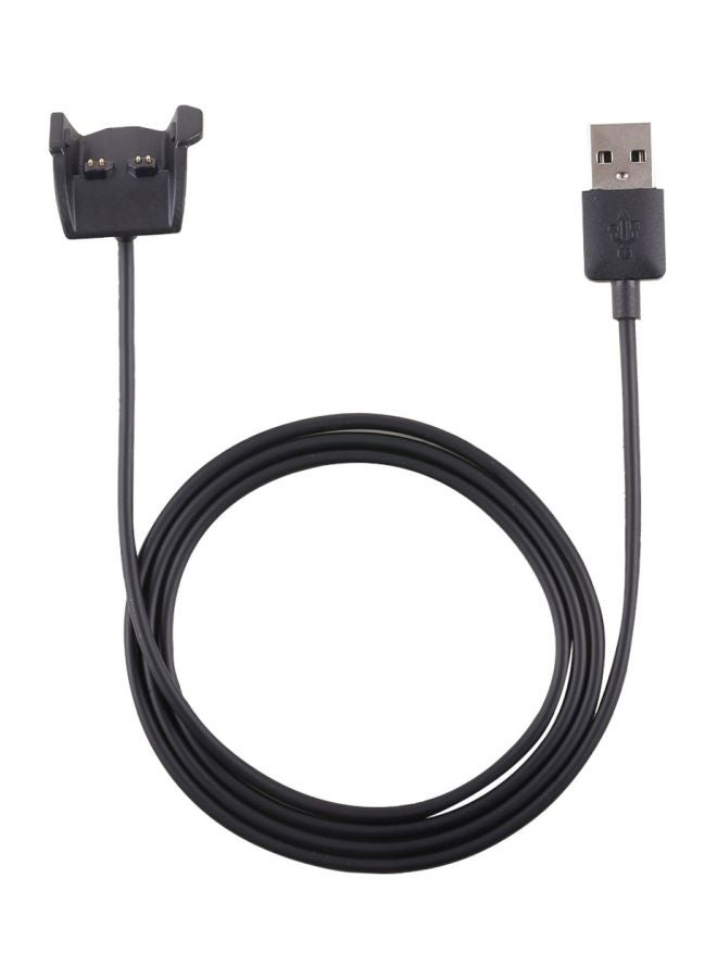 USB Charging Cable For Garmin Vivosmart HR 1meter Black/Silver