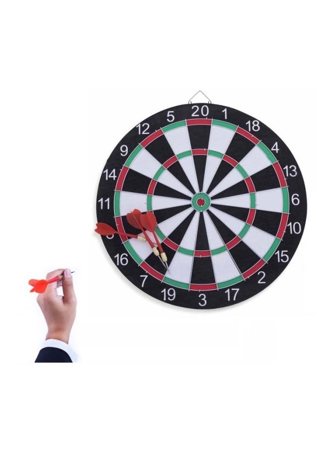 Wooden Darts Board With Dart - 42 cm 42cm