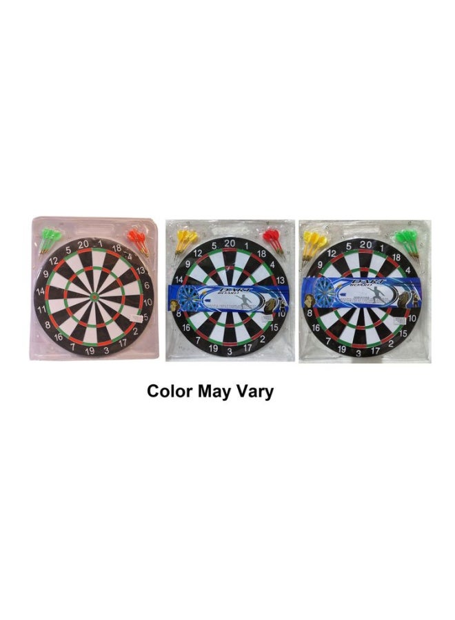 Wooden Darts Board With Dart - 42 cm 42cm