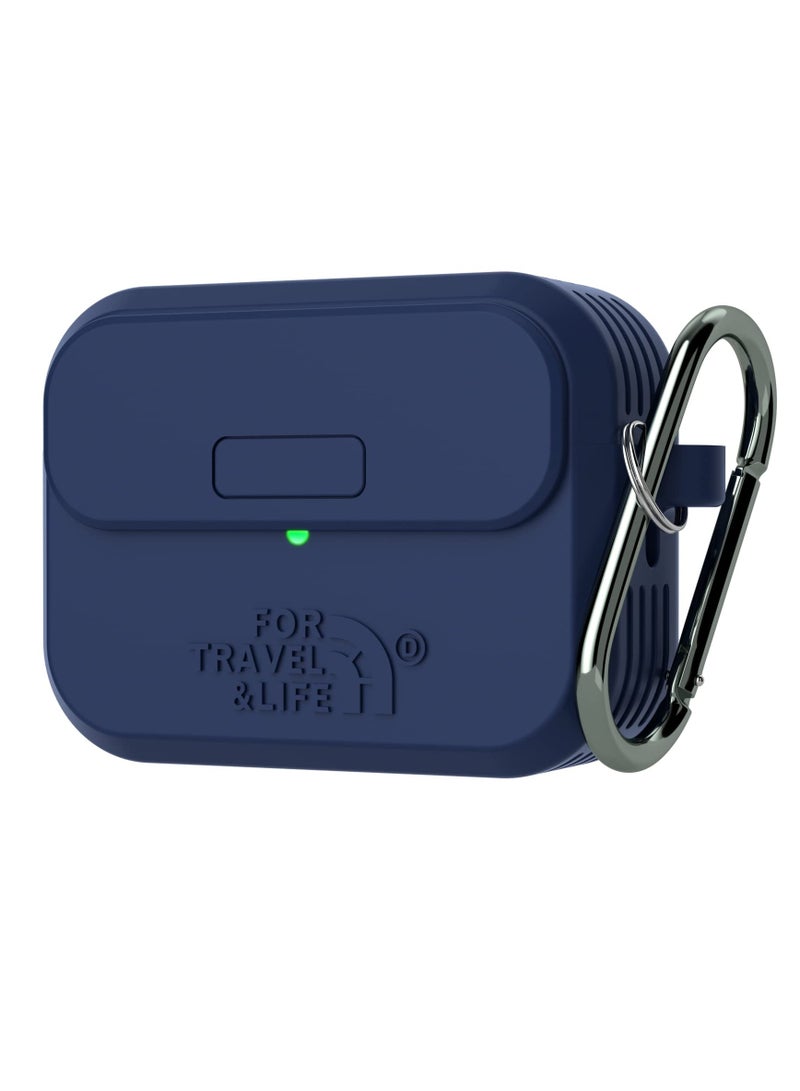 Headphone Protective Cover, Compatible with AirPods Pro 2nd/1st Generation Case Cover, Rugged Military Grade Protective Cover, with Apple AirPods Pro 2022/2019 Charging Case (Navy Blue)