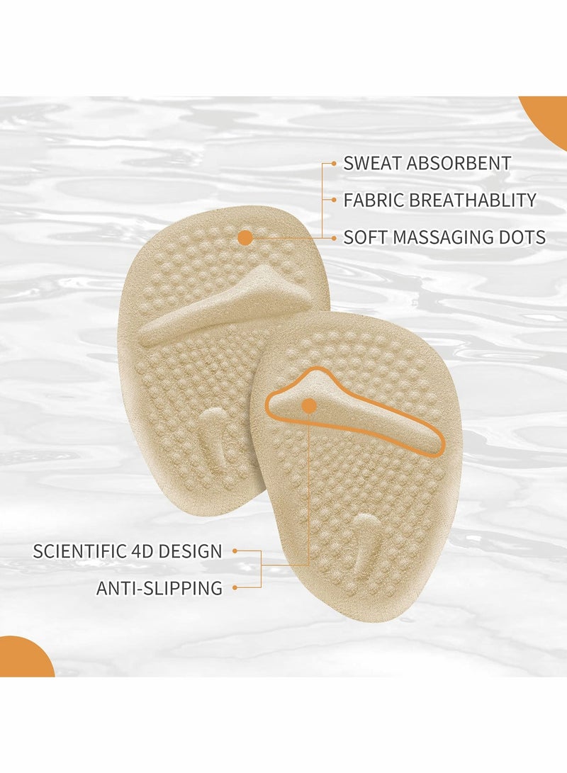 Gel Insoles, 12 pcs Metatarsal Pads for Women, Shoe Insoles Foot Relief Pads Soft Gel Pads High Heel Pads Foot Pain Relief Pads Heel Inserts Feet Protectors Gel Cushions for Shoes Heels Women