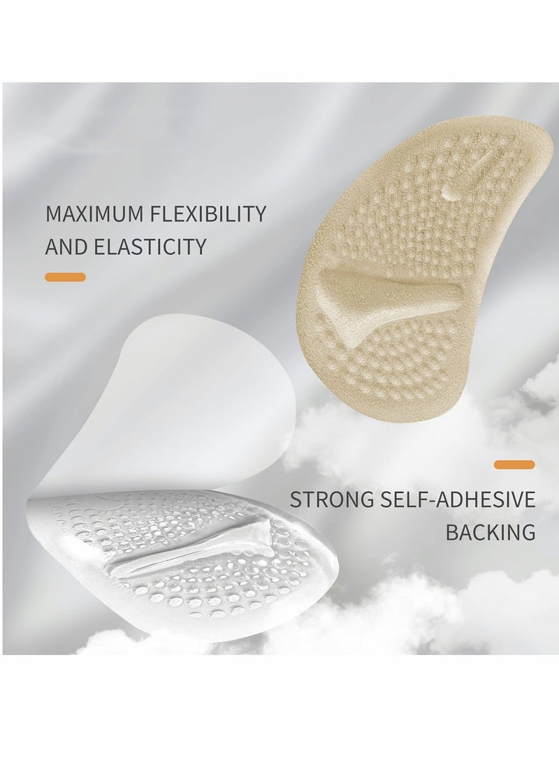 Gel Insoles, 12 pcs Metatarsal Pads for Women, Shoe Insoles Foot Relief Pads Soft Gel Pads High Heel Pads Foot Pain Relief Pads Heel Inserts Feet Protectors Gel Cushions for Shoes Heels Women