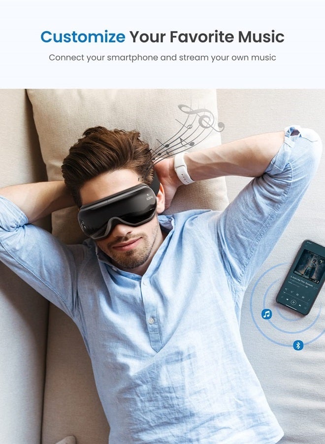 Eyeris1 Father Day Gifts Eye Massager, Gifts for Dad/Mom, Face Massager for Migraine Relief, Eye Care Mask Massager, Relax Reduce Eye Strain Dry Eye Improve Sleep, Birthday Gifts for Women/Men