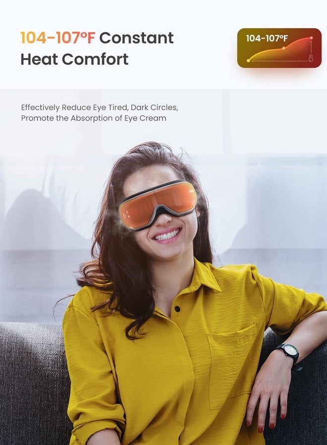 Eyeris1 Father Day Gifts Eye Massager, Gifts for Dad/Mom, Face Massager for Migraine Relief, Eye Care Mask Massager, Relax Reduce Eye Strain Dry Eye Improve Sleep, Birthday Gifts for Women/Men